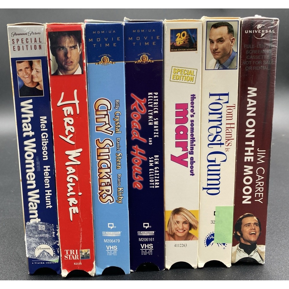 Lot of 7 Classic VHS Movies Special Editions - Road House, Jerry Maguire‎ & more
